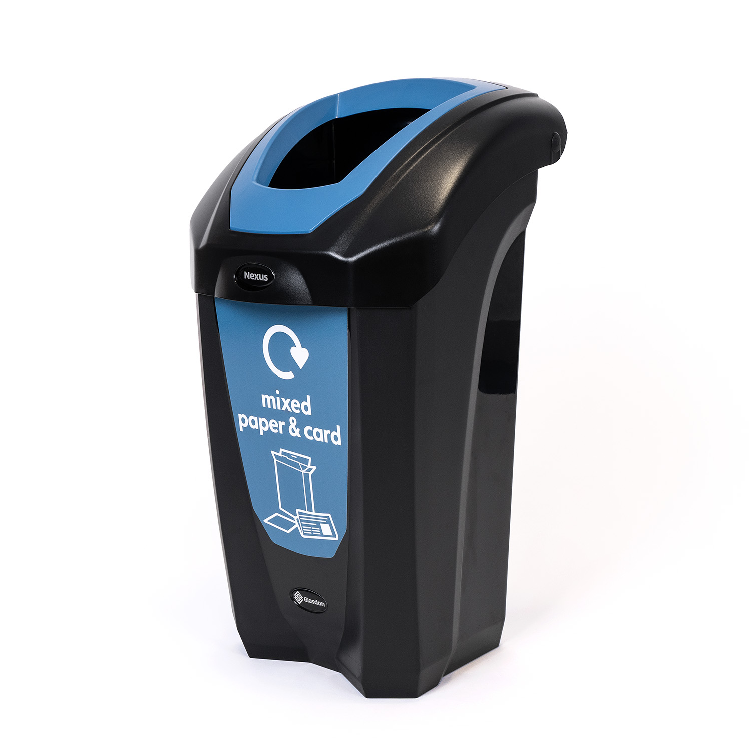 Nexus® 30 Mixed Paper & Card Recycling Bin with Express Shipping - Black
