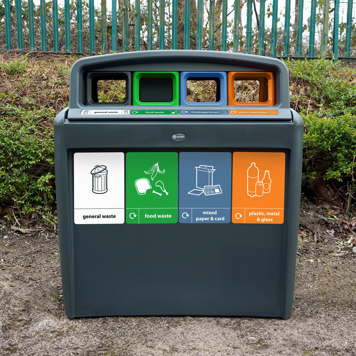 Nexus® Evolution City Quad Recycling Bin