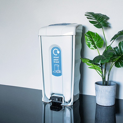 Nexus® Shuttle Mixed Paper & Card Recycling Bin Available with Sack or Wheeled Liner