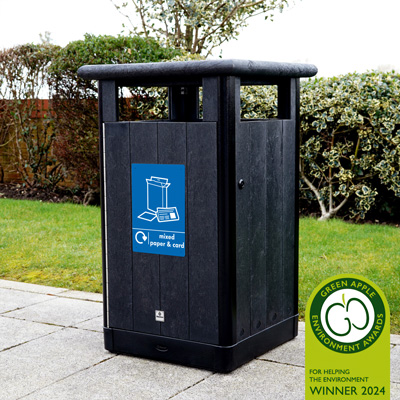 Origin™ Horizon 110 Mixed Paper & Card Recycling Bin Made from Recycled Materials