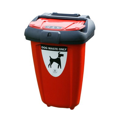 Retriever 50™ Red Dog Waste Bin & Express Delivery [EP191/0001]