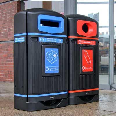 Outdoor Recycling Bins & External Recycle Containers - Glasdon UK