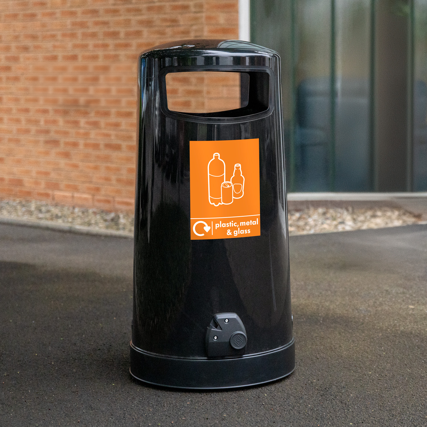 Topsy™ 65 Plastic, Metal & Glass Recycling Bin – Glasdon UK
