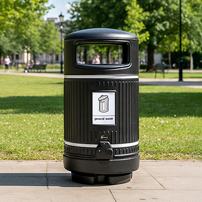 Topsy Royale&trade; General Waste Recycling Bin