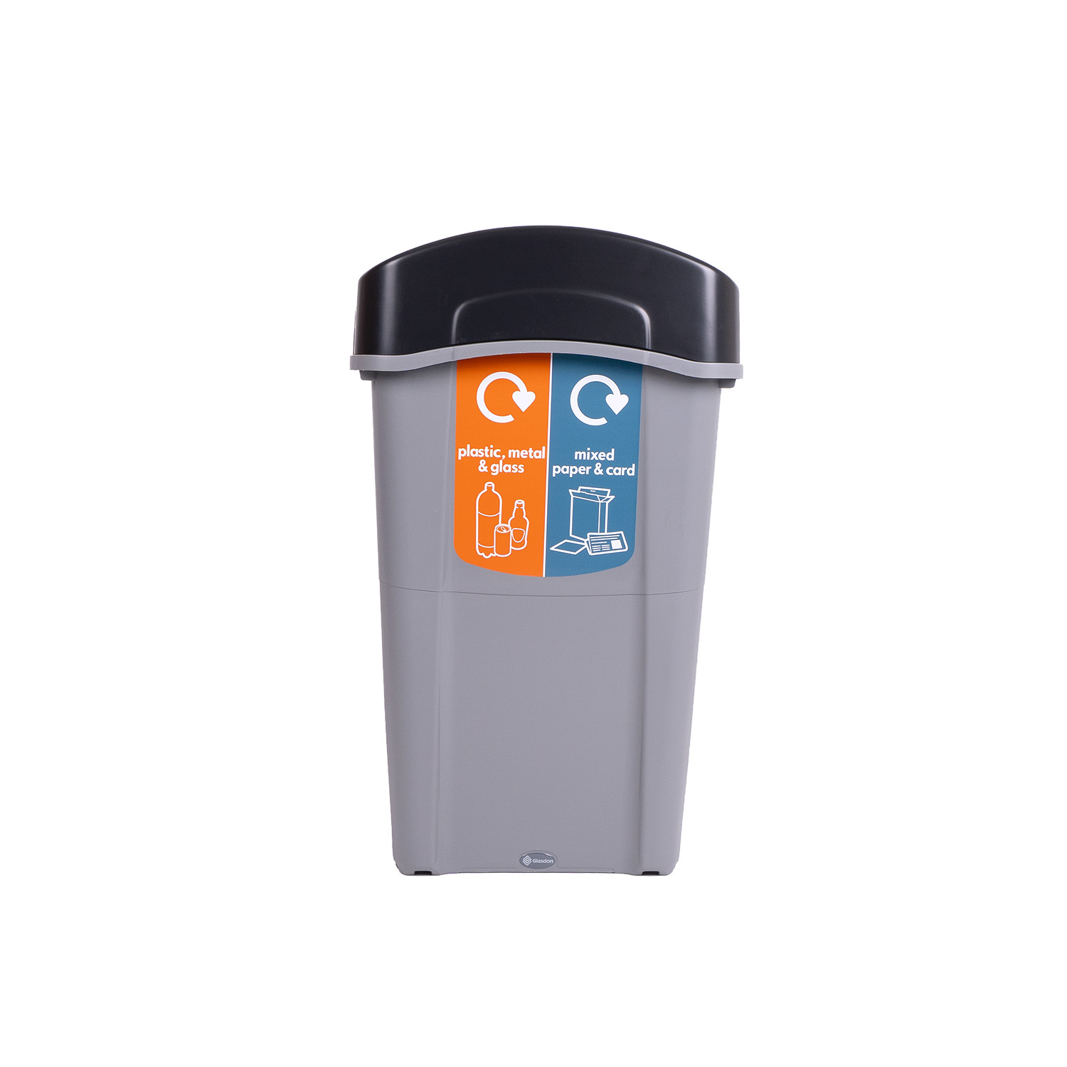 Eco Nexus® Duo 85 Plastic, Metal & Glass/ Mixed Paper & Card Recycling Bin & Express Delivery
