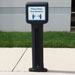 Infomaster™ Bollard with Social Distancing Sign