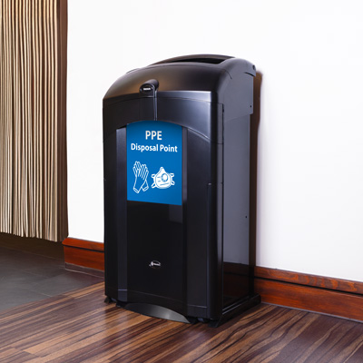 Nexus® 100 PPE Disposal Bin - Black