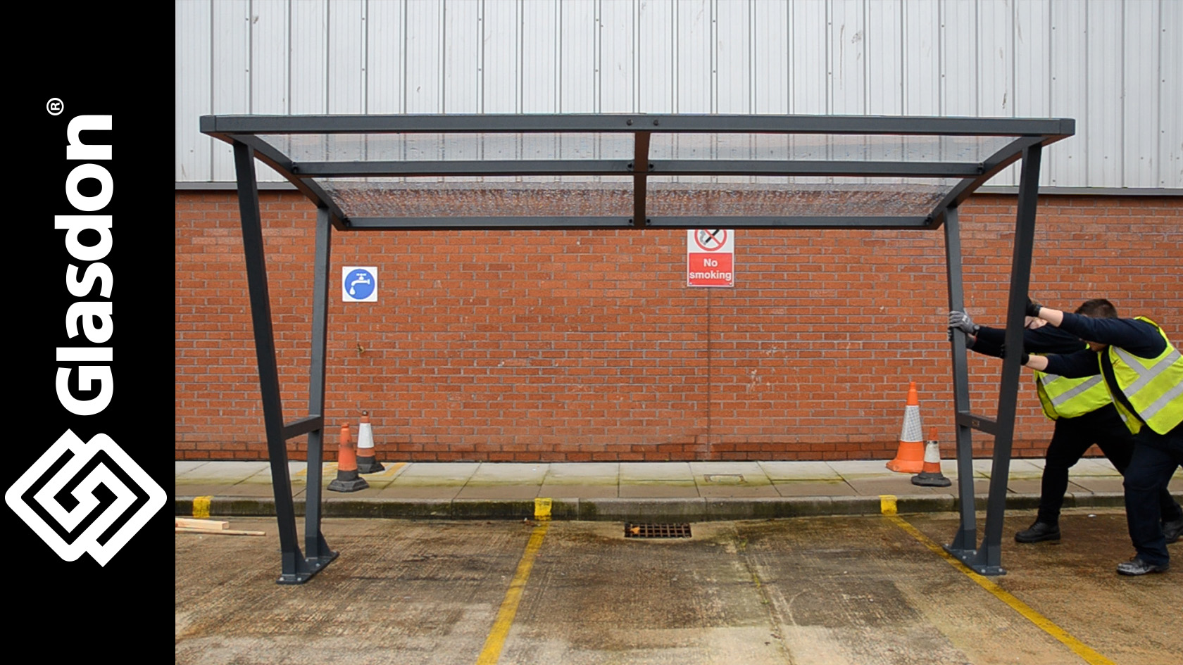 Cadence™ Cycle Shelter Contemporary Bike Shelter Glasdon UK